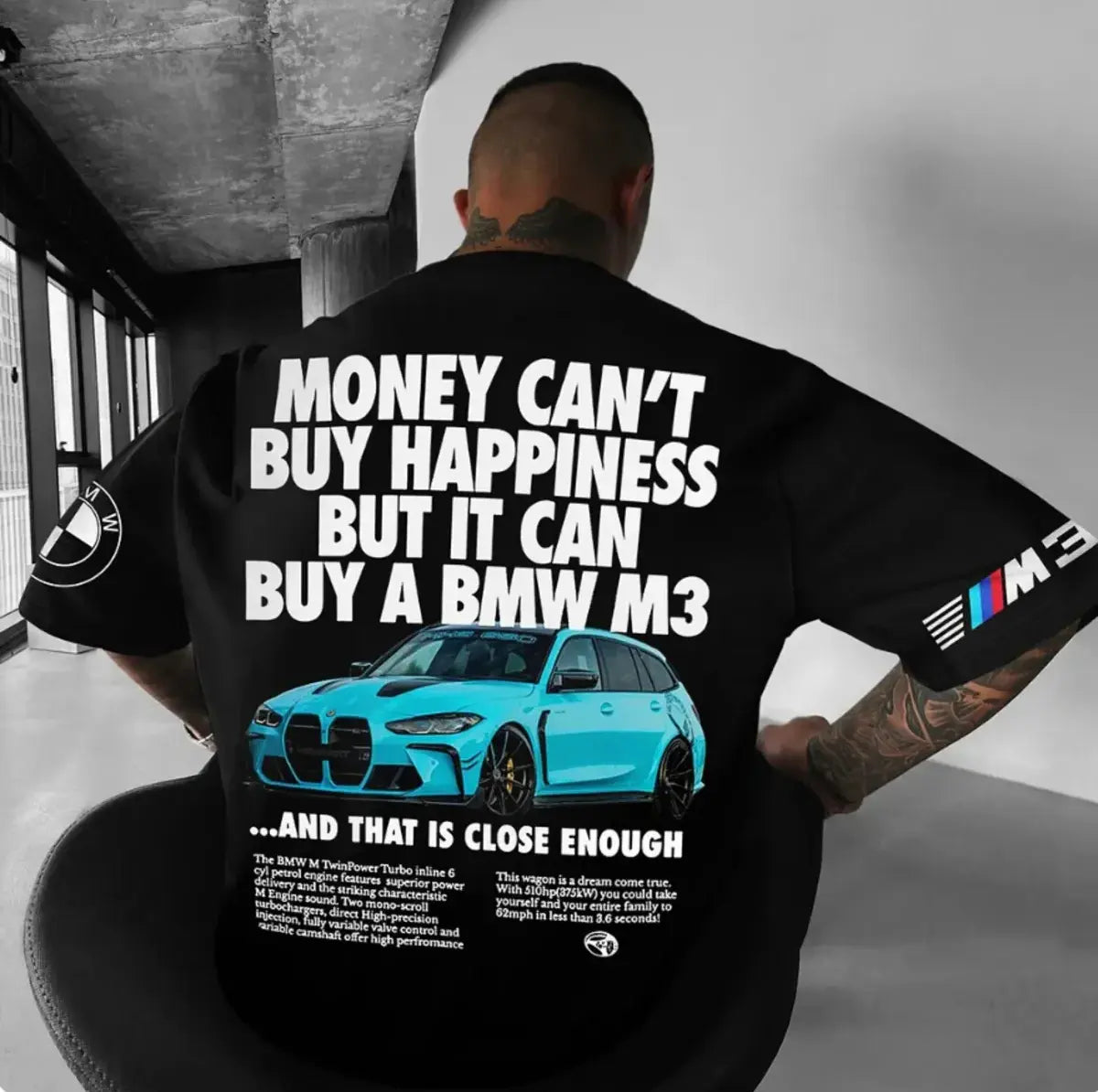 BMW M3 Oversize Premium T-Shirt