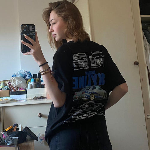 Skyline R34 Oversize Premium T-Shirt